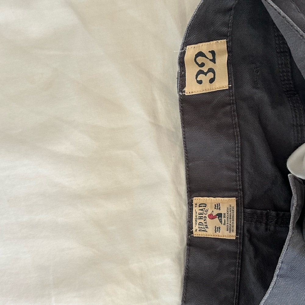 RedHead Charcoal Canvas Utility Pants